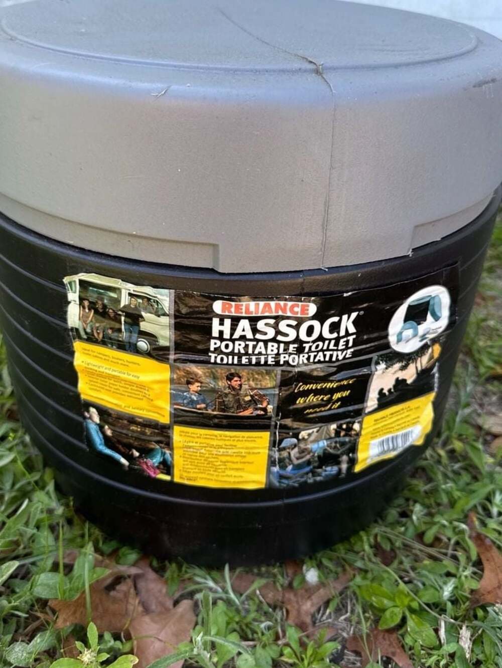 Reliance Hassock Portable Camping Toilet